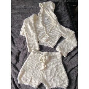 White Two-Piece Sweater❄️